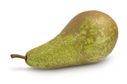 Green conference pear isolated on, a Food & Drink Photo by NataPhoto