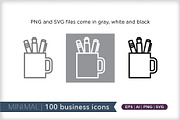 Minimal 100 business icons, an Outline Icon by Picture Window (Thumbnail 10 of 10)