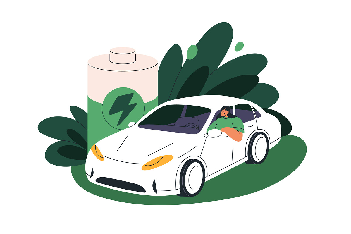 Environmental care. Eco concepts set, a Technology Illustration by Good Studio (Photo 9 of 9)
