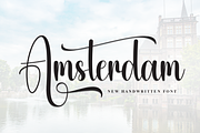 Amsterdam | Script Font, a Handwritten Font by Scratchones (Thumbnail 1 of 8)