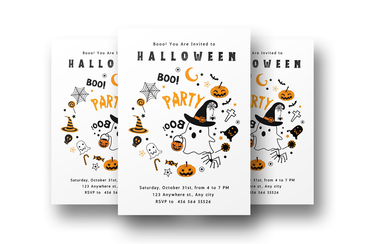 Halloween Party Invitation EDITABLE, an Invitation Template by ForeverPrint (Photo 2 of 7)