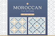 Moroccan Seamless Tile Pattern Set, a Pattern Graphic by Soufone (Thumbnail 1 of 5)