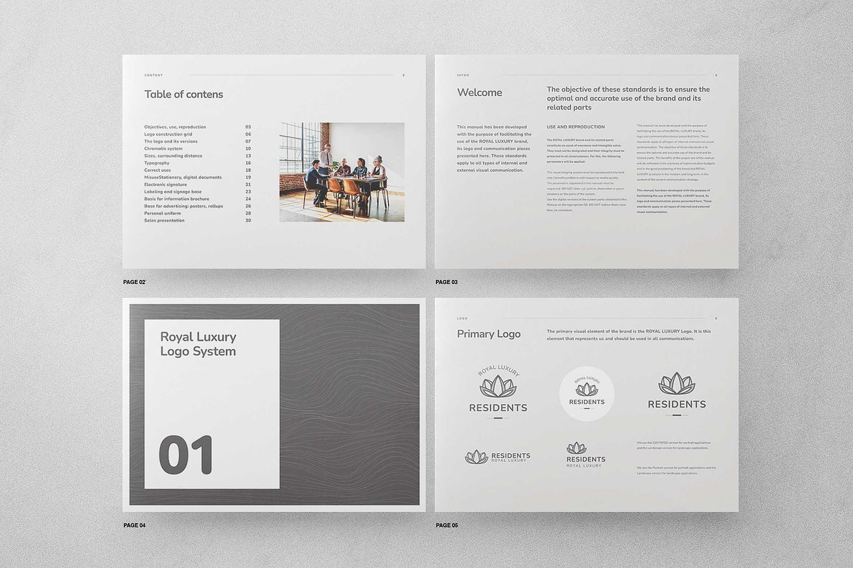 Luxury Brand Guidelines Template, a Brochure Template by Proonty (Photo 2 of 10)