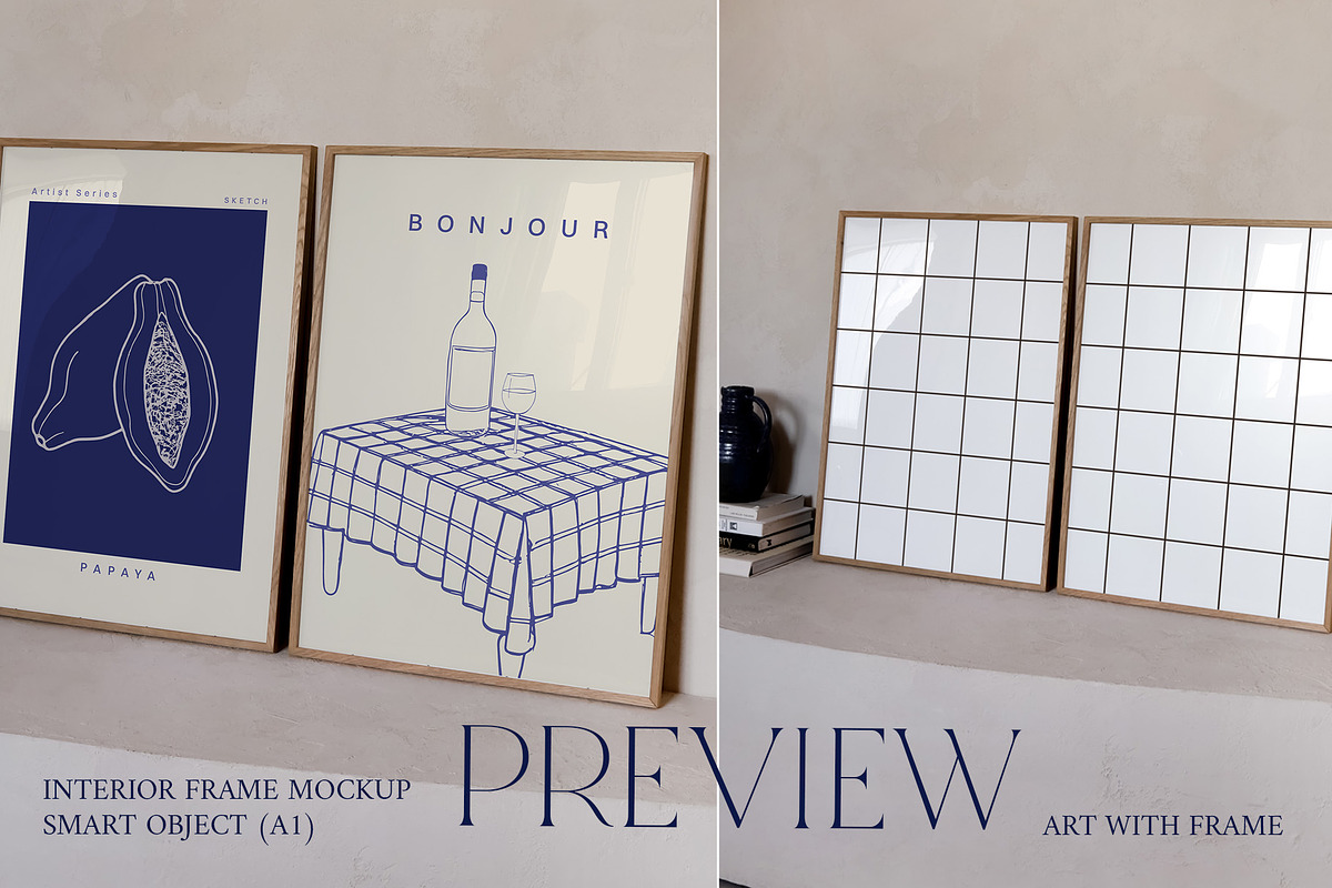 Art with Frame - Minimalistic Mockup, a Product Mockup by ArtwithFrame (Photo 5 of 6)