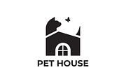 Pet House Logo Cat and Butterfly, a Branding & Logo Template by Saba Vector (Thumbnail 2 of 3)