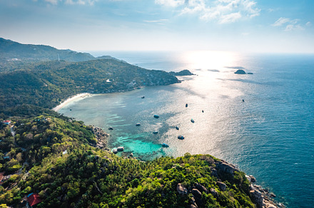 Aerial View of koh tao island, a Nature Photo by Art Rachen