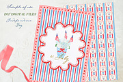 4th of July Hydrangea Clipart, a Graphic by LABFcreations (Thumbnail 3 of 4)