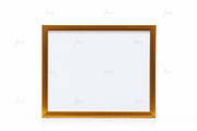 Golden styled frame isolated mockup, a Print Template by JustLikeMyDesktop (Thumbnail 2 of 3)
