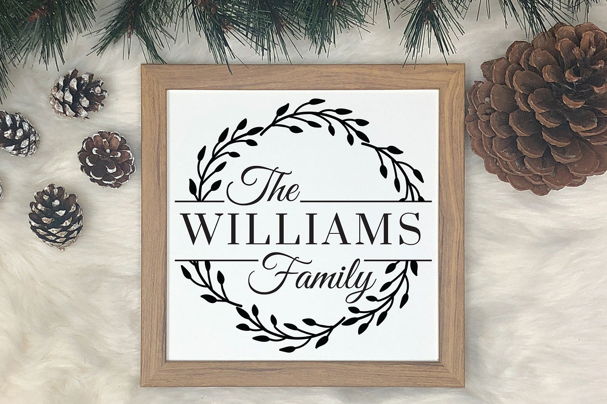 Family monogram SVG Bundle, an Object Graphic by Dasagani (Photo 3 of 8)