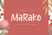 Marako - Handwritten Font, a Handwritten Font by Alpaprana (Thumbnail 1 of 11)
