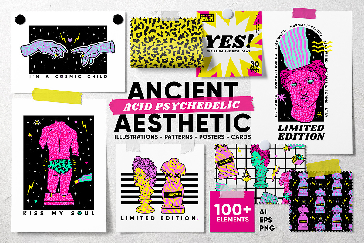 Acid Psychedelic Ancient Aesthetic, an Illustration by Martyshova (Photo 1 of 10)