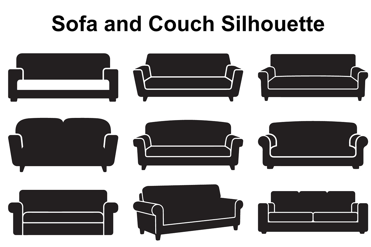 Modern Couch Silhouette Variety, an Object Graphic by Designs_River (Photo 6 of 6)