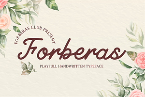 Forberas | Handwritten Font, a Script Font by Forberas Club