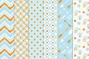 Soft Blue Bohemian Glitter Patterns, a Pattern Graphic by Amanda Ilkov (Thumbnail 2 of 3)