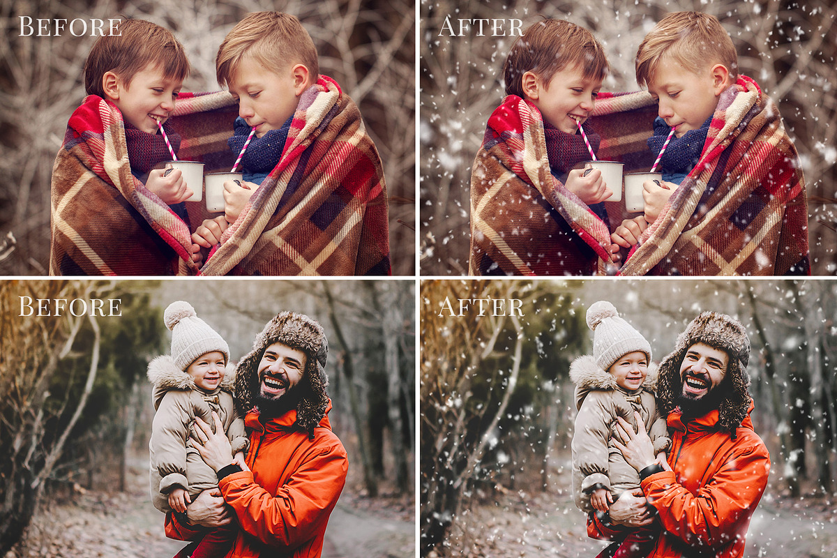 Falling Snow photo overlays, a Layer Style Add-On by BrownLeopard (Photo 5 of 6)