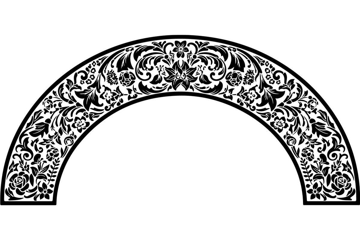 Decorative Arch Window Vector Pack, a Decorative Illustration by Designer_Momina (Photo 19 of 21)
