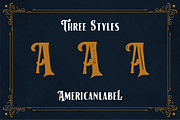 American  Label Vintage, a Sans Serif Font by 24Design Studios (Thumbnail 2 of 10)