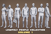 Lowpoly People Casual Pack Volume 1, a Characters & Person 3D Model by Kanistra Studio (Thumbnail 1 of 8)