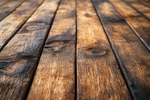 Textured wooden planks create a rust, a Photo by Tanuart