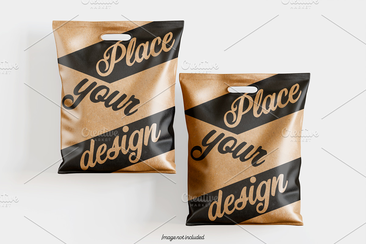 Paper bag brown color mockup bundles, a Packaging Mockup by Ambo Ampeng (Photo 20 of 32)
