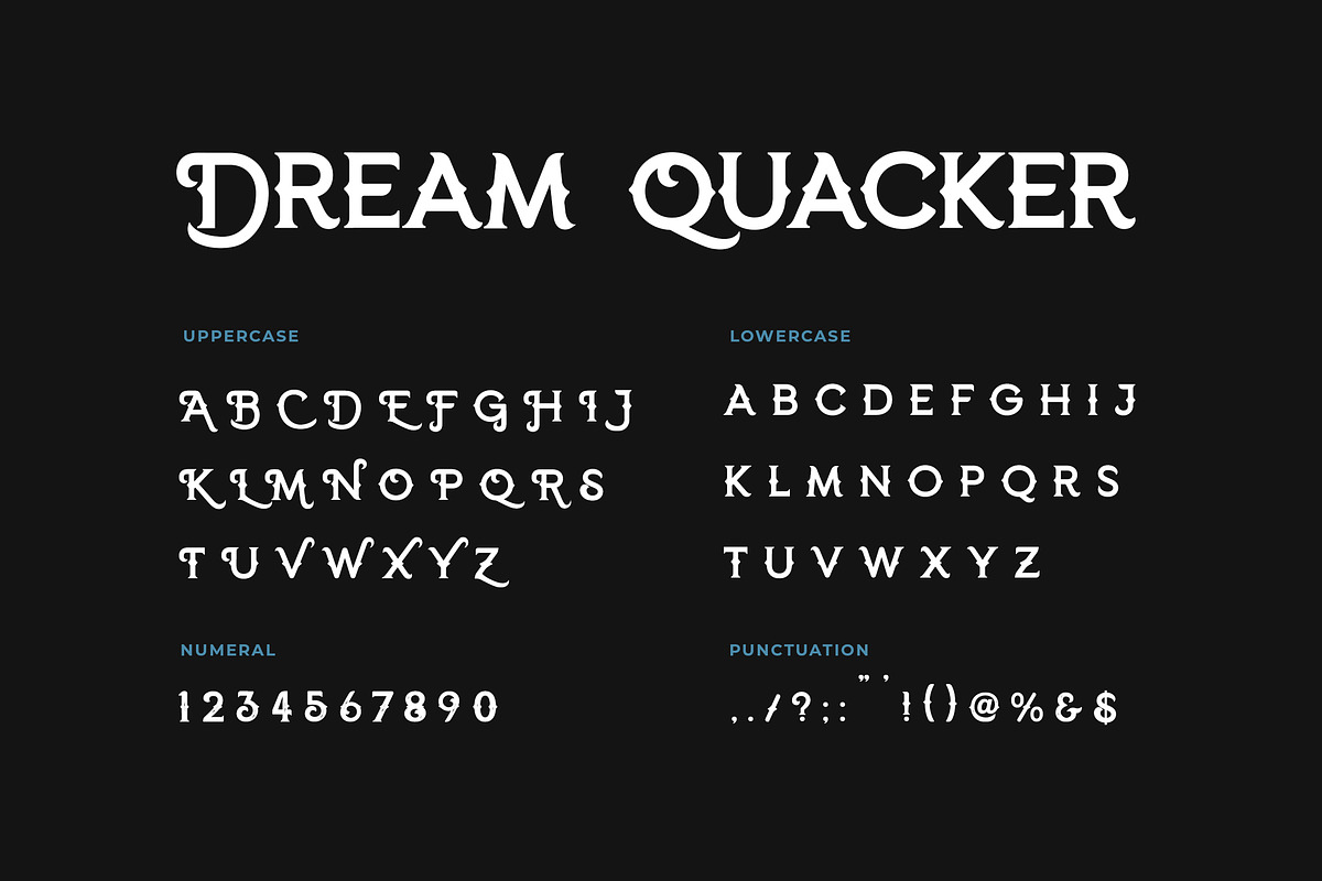 Dream Quacker Serif Display Font, a Serif Font by UICreative (Photo 4 of 5)