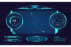 Car dashboard screen. Future vehicle, a Technology Illustration by Stock-Smart-Start
