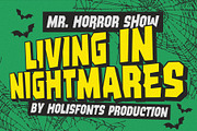 Maligoth Horror Fonts, a Sans Serif Font by 24Design Studios (Thumbnail 4 of 9)