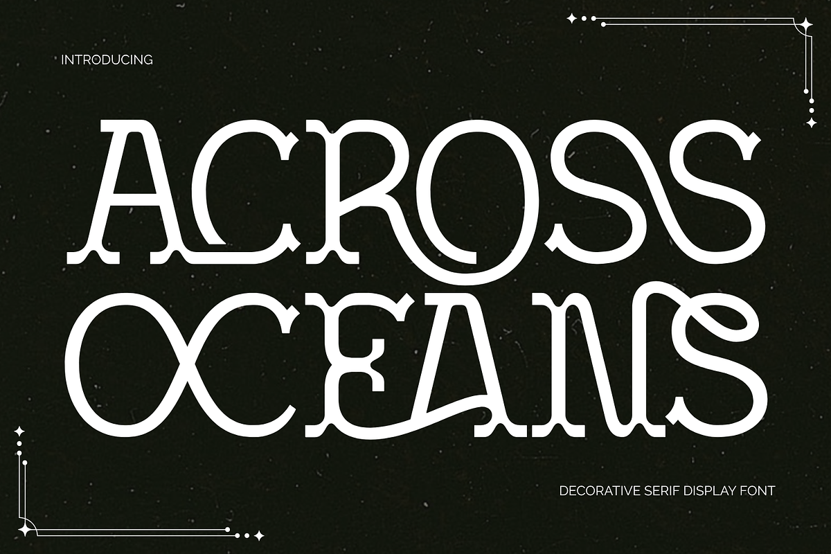 ACROSS OCEANS - DISPLAY SERIF FONT, a Serif Font by 177Studio (Photo 1 of 8)