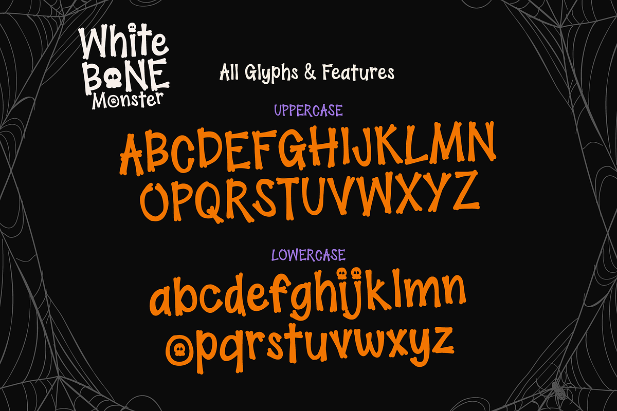 White Bone Monster, a Symbol Font by BBtypeStudios (Photo 9 of 11)