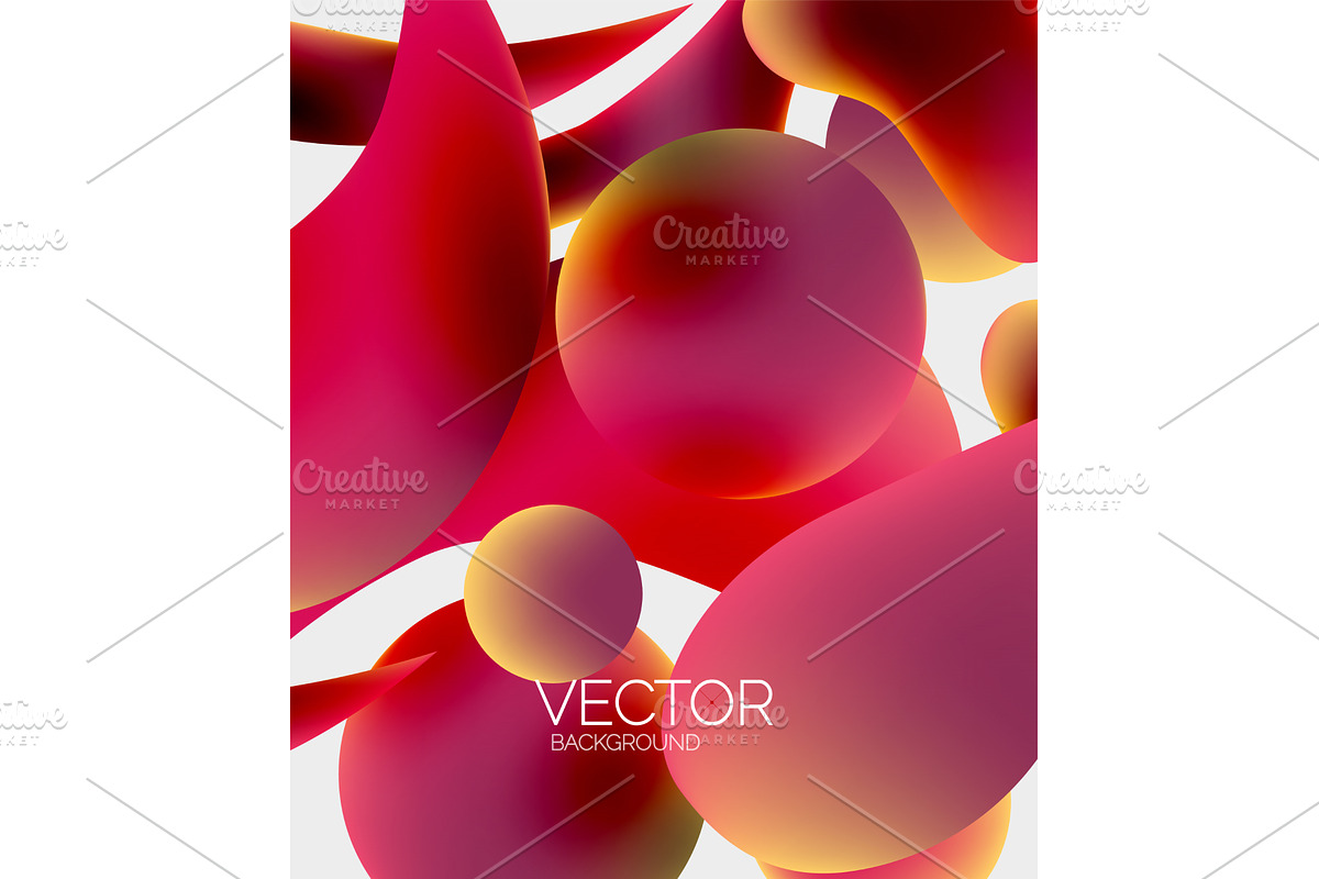 Abstract liquid bubble background, an Illustration by antishock