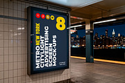 New York Metro Ad Screen Mock-Up 1, an Advertising Mockup by Graphic Shelter (Thumbnail 1 of 8)