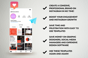 Fitness Canva Instagram Template