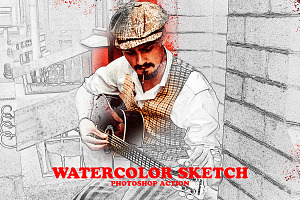 Watercolor Sketch Photoshop Action