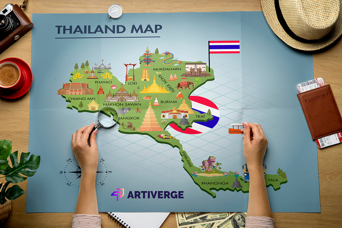 Thailand Map In Creative Design, an Object Graphic by Artiverge (Photo 4 of 6)