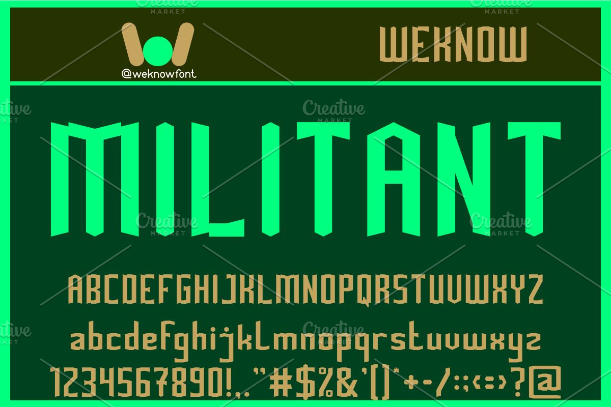 High Consequences font, a Font by weknow (Photo 4 of 8)