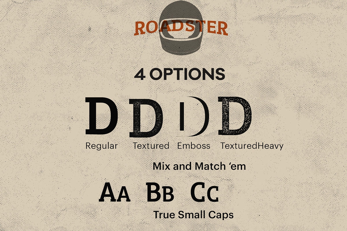 Roadster Typeface preview 3