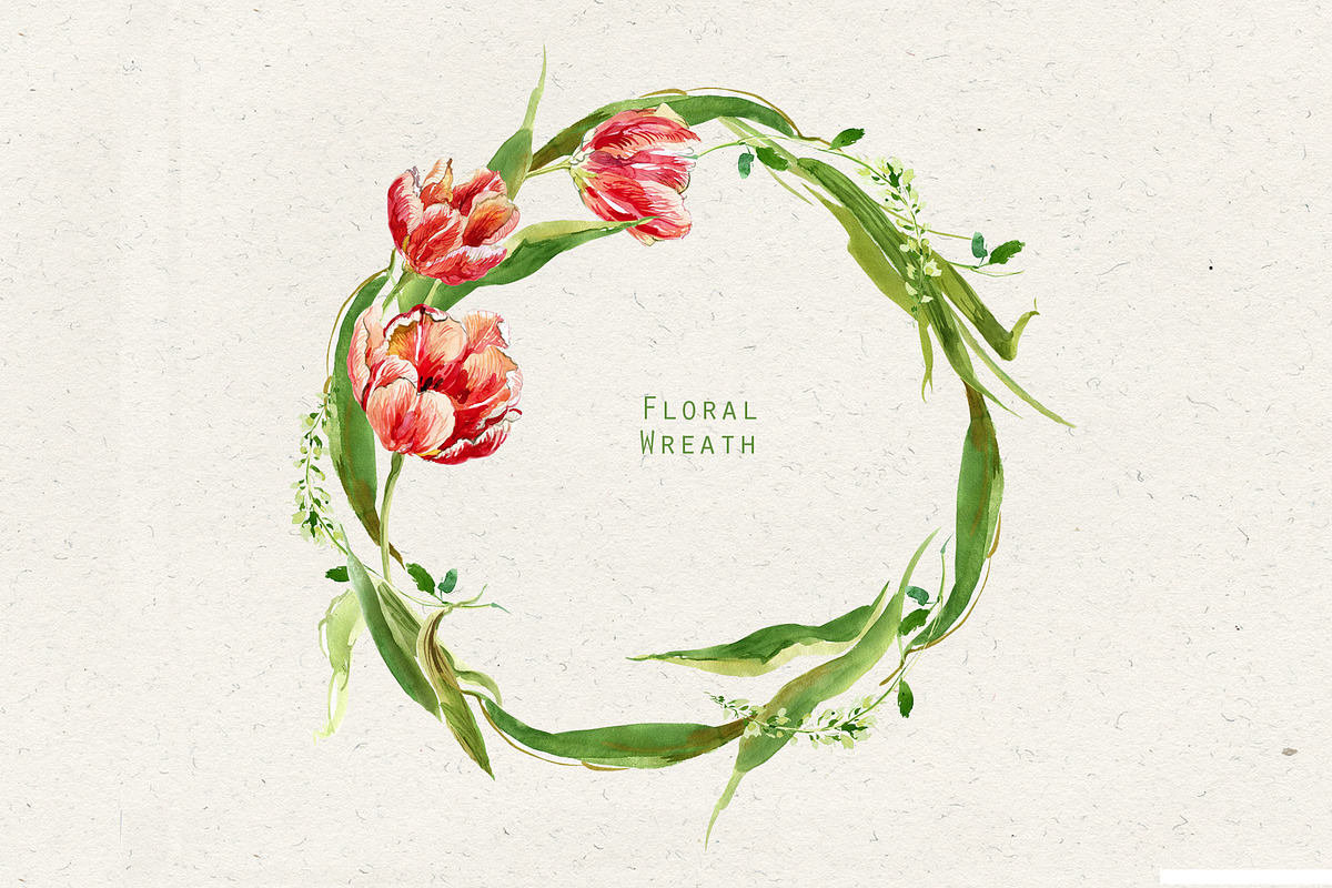 Jars and Tulips. Watercolor Set, a Decorative Illustration by Irina Dolgikh (Photo 8 of 12)