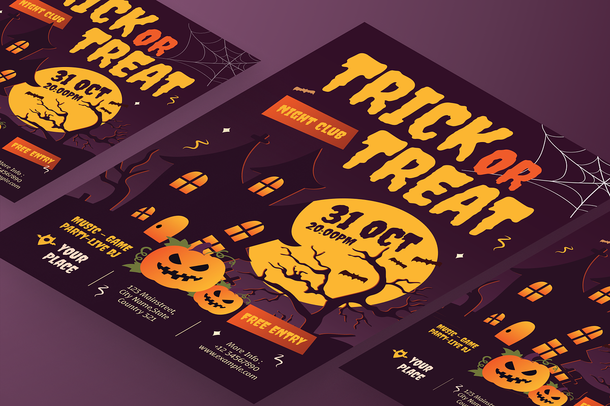 Modern Halloween Flyer Set, a Flyer Template by Annora Studio (Photo 5 of 6)