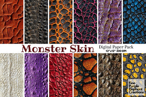 Monster Skin Scales Exotic Texture