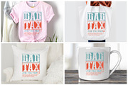 DAD TAX Funny Father's Day SVG, an Object Graphic by BeeCraftR (Thumbnail 4 of 5)