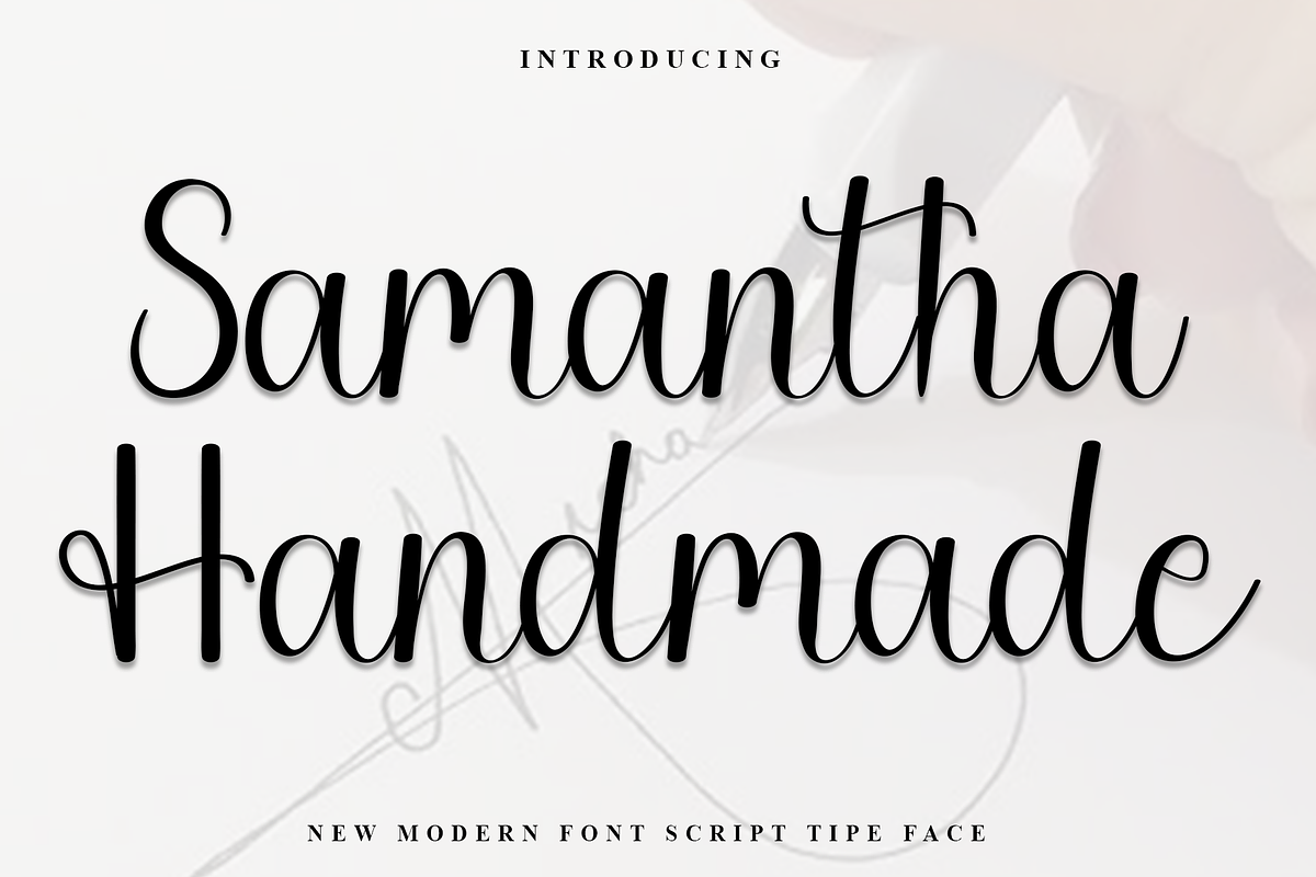 Samantha Handmade, a Handwritten Font by InermediaSTUDIO (Photo 1 of 8)
