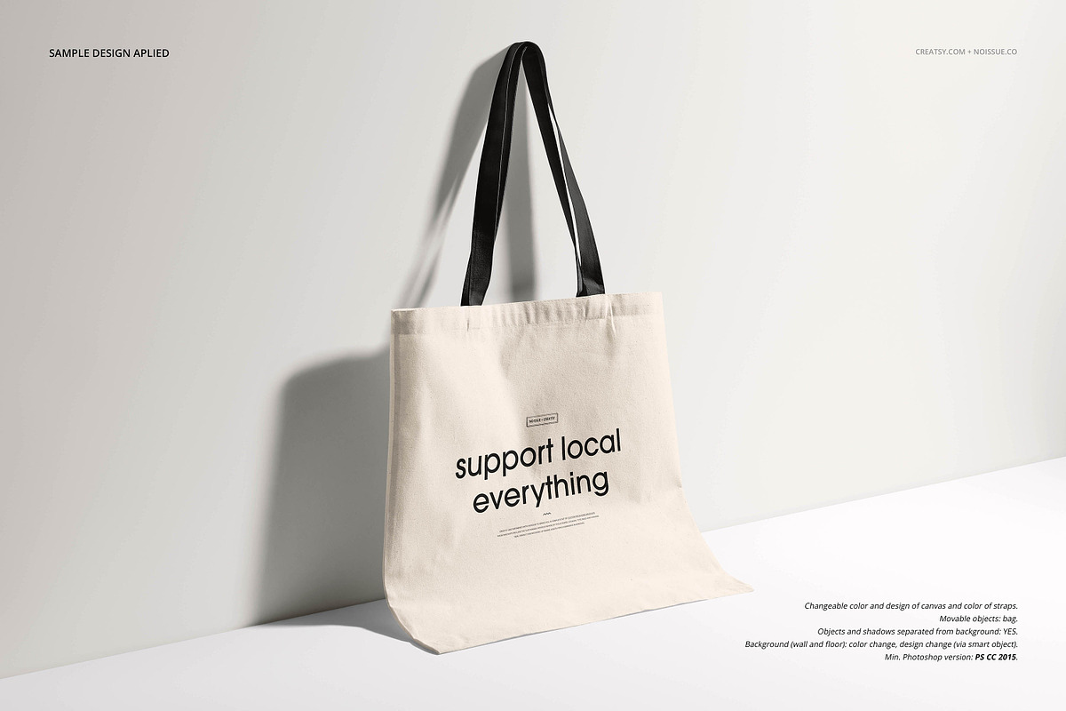 Noissue Tote Bag Mockup Bundle, a Packaging Mockup by creatsy5 (Photo 25 of 67)