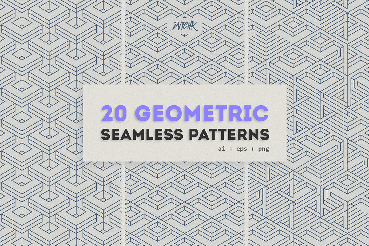 Geometric Seamless Patterns, a Pattern Graphic by dvtchk (Photo 6 of 6)