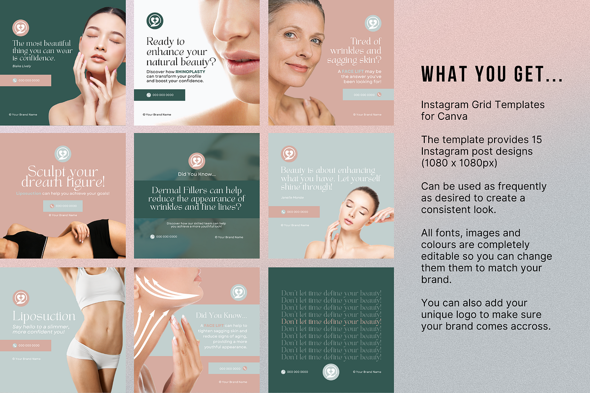 Plastic Surgeon Social Media, a Social Media Template by Sincerely Media (Photo 2 of 9)