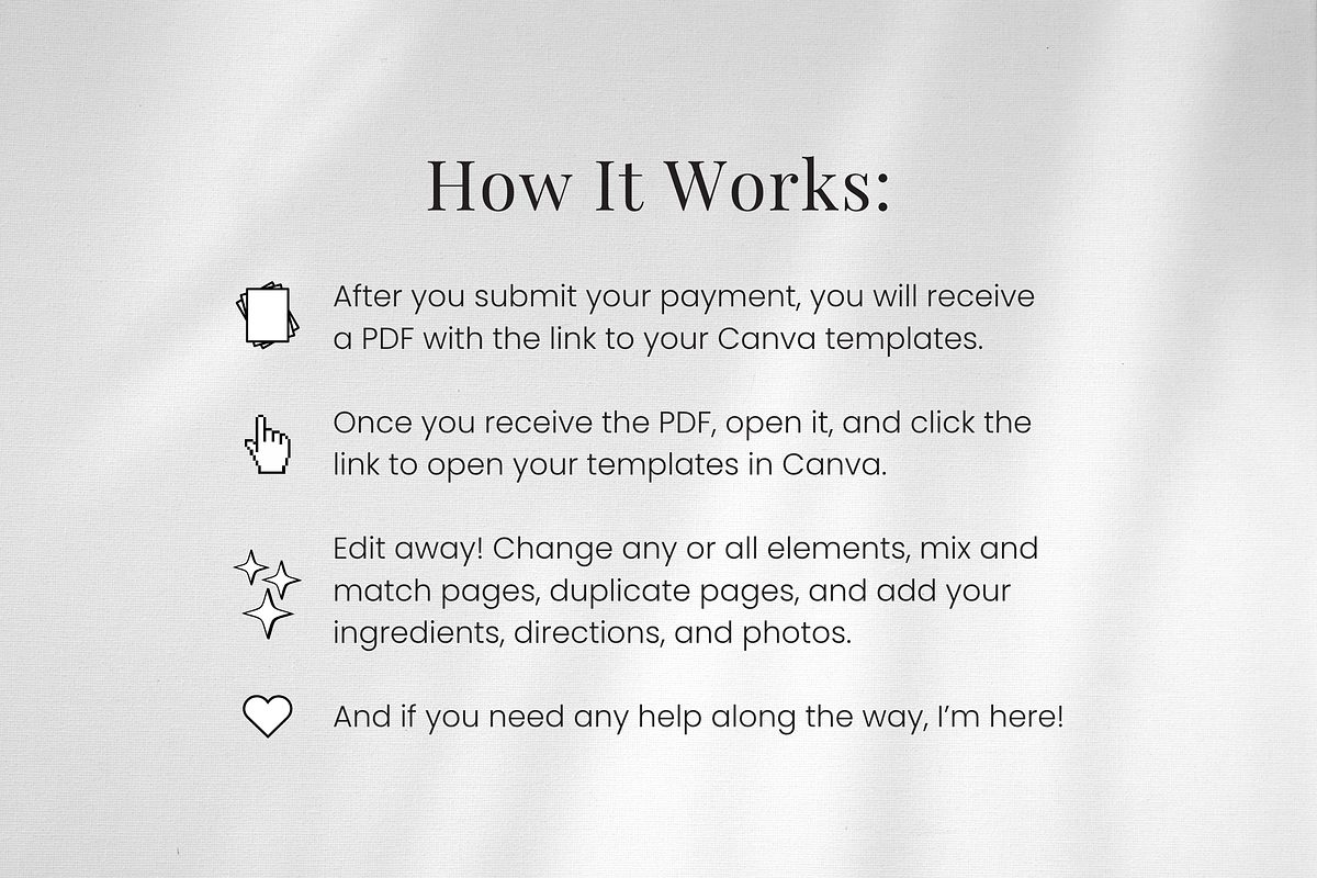 Recipe Template for Canva, a Templates & Theme by Erin Cassidy (Photo 5 of 5)