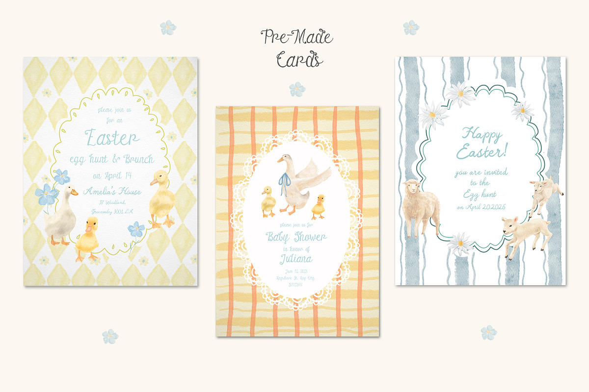 Cottagecore Easter. Hand-Drawn Art., a Seasonal Illustration by Designwork (Photo 7 of 12)