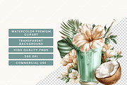 Watercolor Summer Beach Clipart, a Seasonal Illustration by BusyDaydesign (Thumbnail 7 of 9)