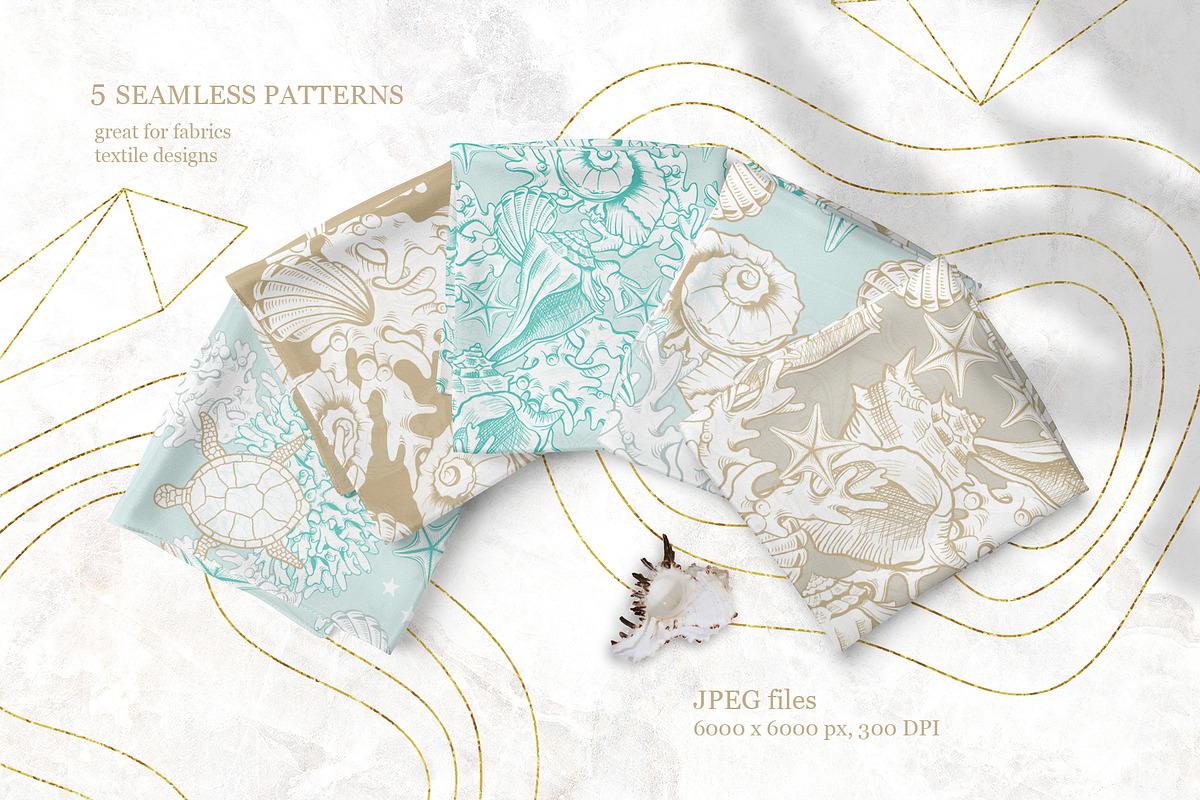 Golden Seashells Collection, an Object Graphic by ilonitta (Photo 12 of 19)