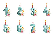 Cute Chick Birthday Collection, an Animal Illustration by IrynaPanashii (Thumbnail 3 of 7)