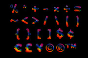 Bubbles Rainbow Color font, a Handwritten Font by Fox7 By Rattana (Thumbnail 5 of 8)